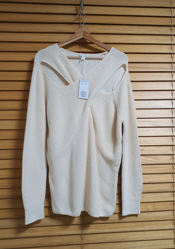 코스 COS 컷아웃 트위스트 박시핏 니트 M 사이즈 새상품 정품--4