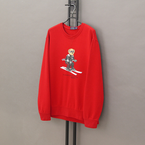 Polo 폴로 베어 바이 랄플로렌 스키베어 맨투맨 스웻셔츠 XL 105 폴로맨투맨 폴로베어 폴로스웻셔츠 레드