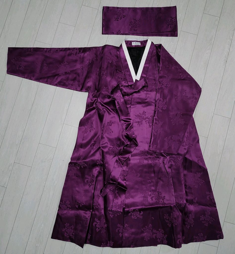 한복 저고리 두루마기 치마 속치마 속바지 속저고리 은혜주단 귀부인한복 혼주 예복 원피스 파란색 분홍색 목도리 여자--1