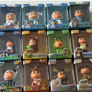 새제품) 짱구 쌀알 피규어 동물 변장 시리즈 1탄 이미지