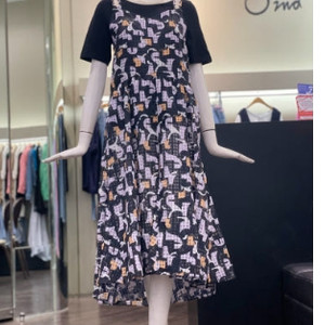오즈세컨 한섬 뷔스티에 원피스 44 사이즈 정품