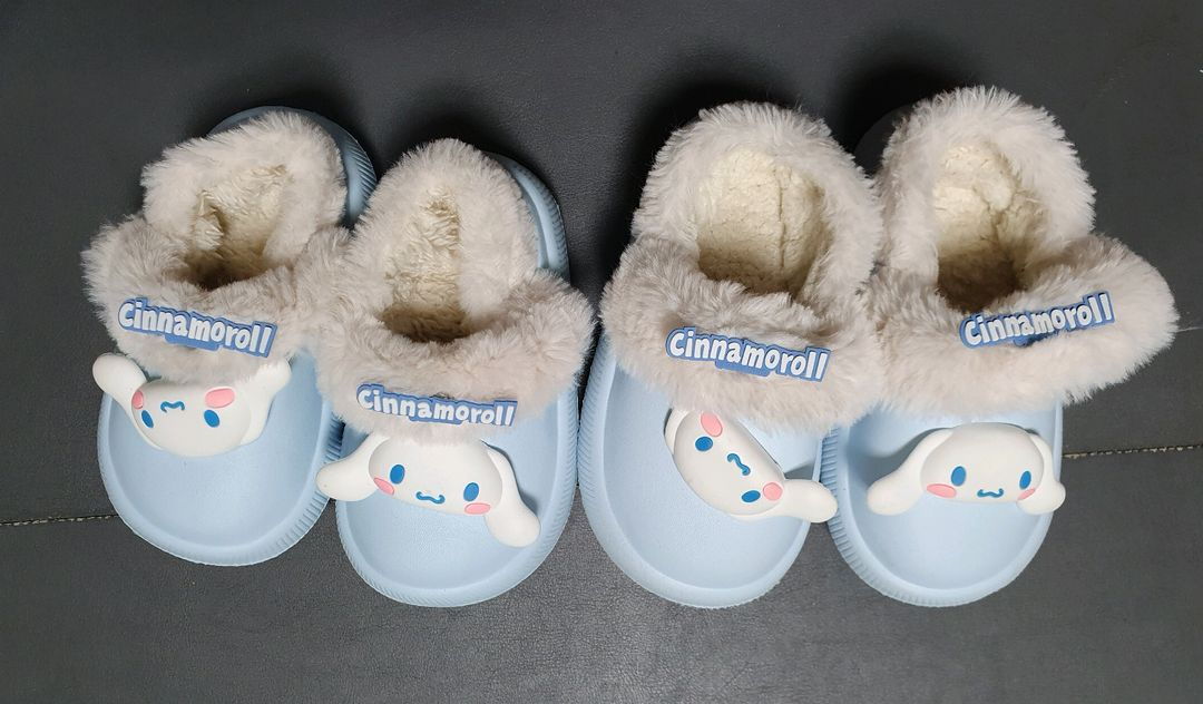 시나모롤 산리오 정품 털크록스 슬리퍼 실내화 160mm--1