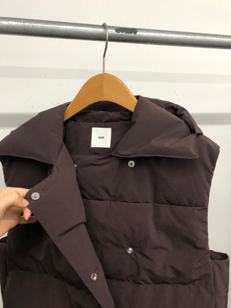 구호 24 라이트 다운 후드 패딩 베스트 55--2