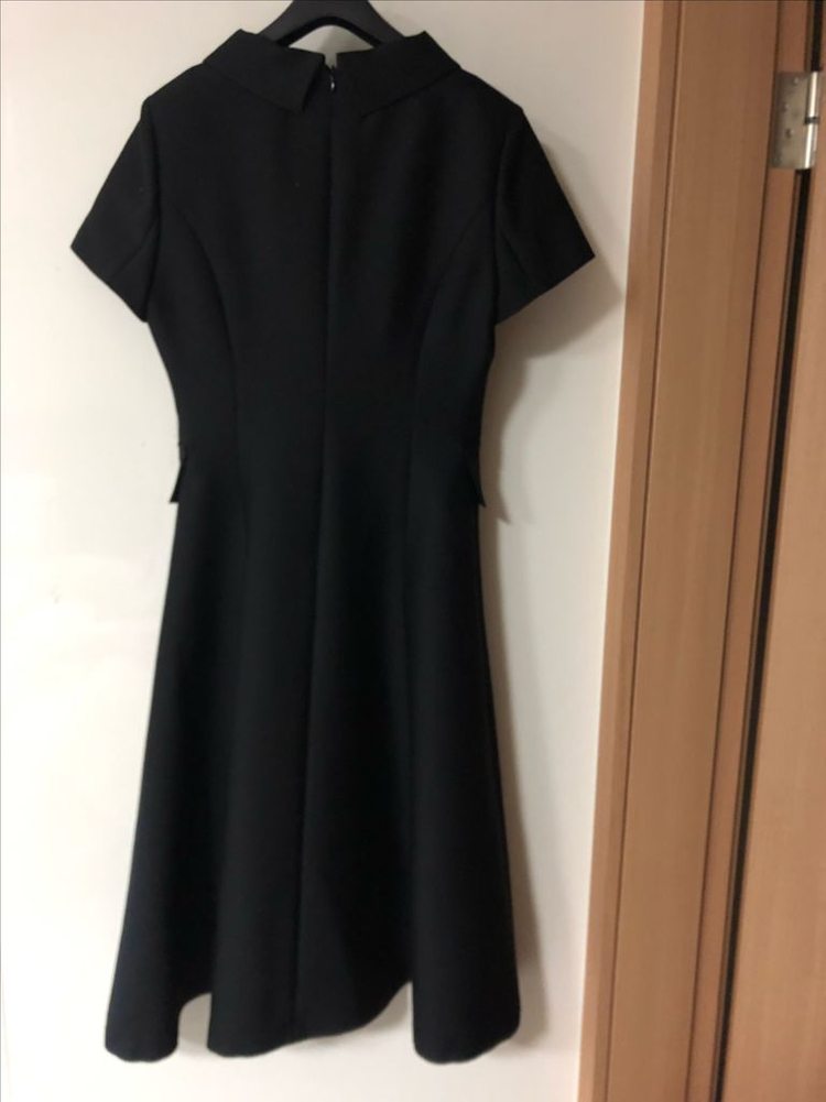 새옷) 엘레강스초이 울실크 블랙라벨 드레스 햅번 롱 원피스 반팔 이미지