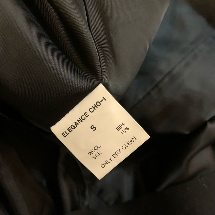 새옷) 엘레강스초이 울실크 블랙라벨 드레스 햅번 롱 원피스 반팔 이미지