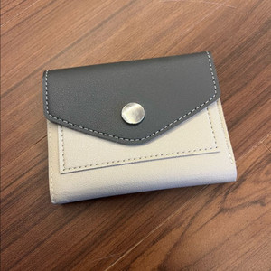 남여공용 배색 반지갑 카드지갑