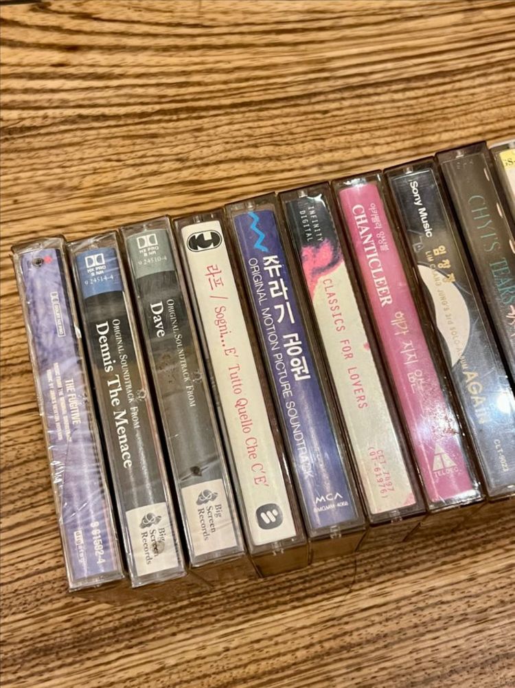 가요 팝 영화음악 등 카세트테이프 24장 일괄(미개봉3장 포함)--1