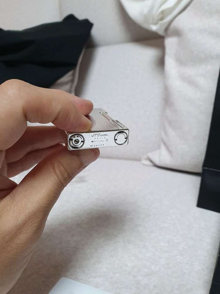 [정품,풀세트] 듀퐁라이터 라인2 ca18137 개츠비 은장 듀퐁 라이타 이미지