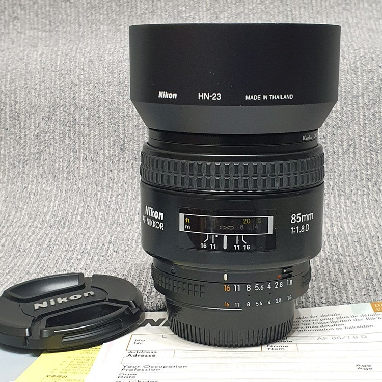 니콘 AF85mm f/1.8D 렌즈 (박스풀)--2