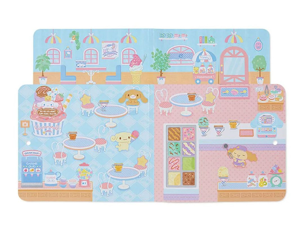 (미개봉) 산리오 말랑말랑 코디 스티커 세트 (아이스크림 가게 버전) 모카 시나모롤 밀크--1