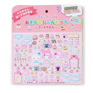(미개봉) 산리오 말랑말랑 코디 스티커 세트 (케이크 가게 버전) 마이멜로디 피아노