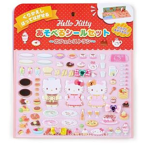 (미개봉) 산리오 말랑말랑 코디 스티커 헬로키티(카페 레스토랑 버전)