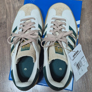 새상품)아디다스 가젤볼드 베이지 그린 225. 크림화이트 크림베이지 컬리지에이트 그린 이미지