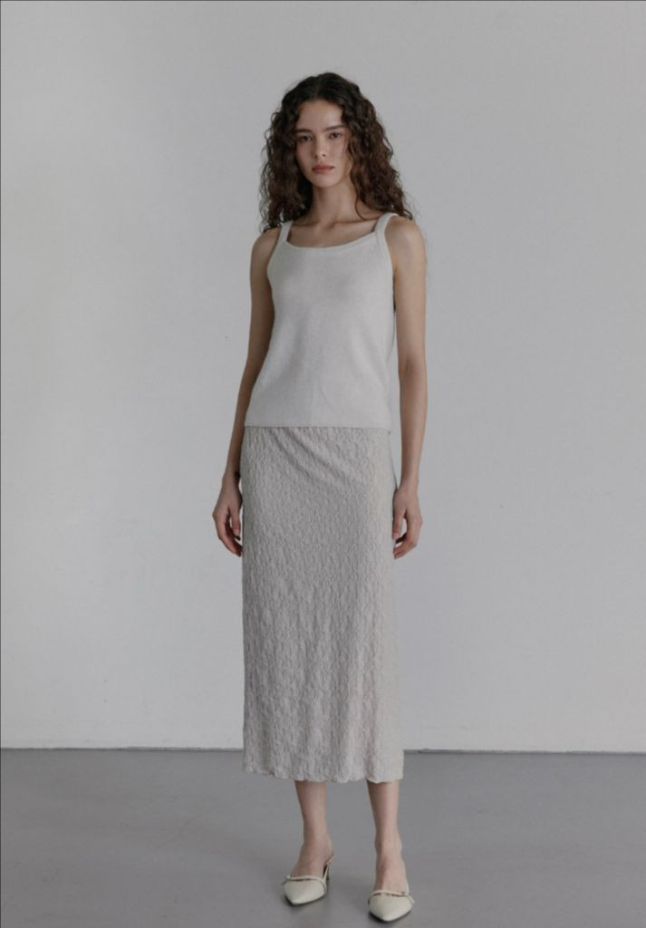 엘로주 소피 라쿤 콩단추가디건 그레이 셋업 2회착용--4