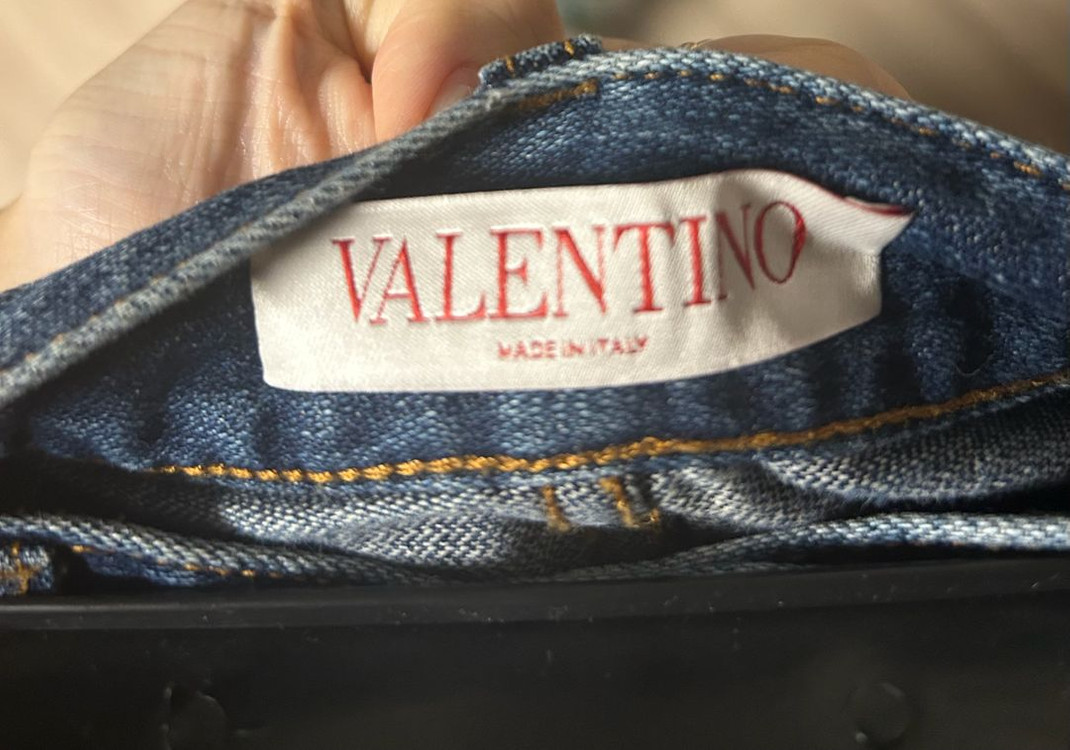 발렌티노 부츠컷 데님 정품--2