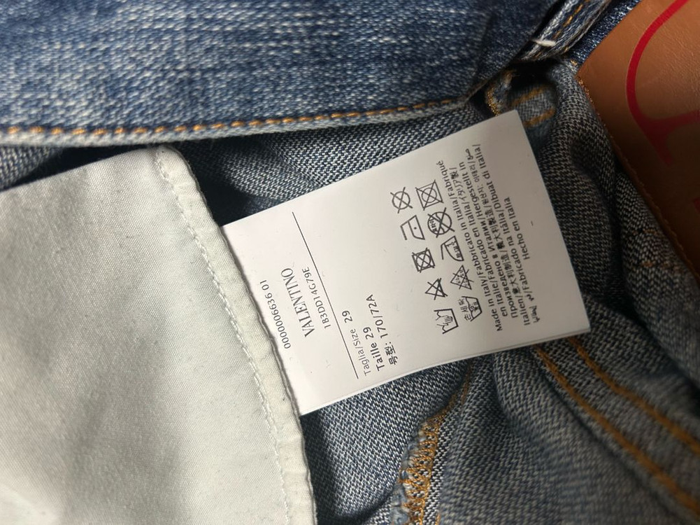 발렌티노 부츠컷 데님 정품--3