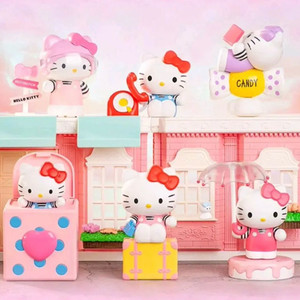 정품 헬로키티 러블리 시그널 시리즈 선물상자 태옆 피규어