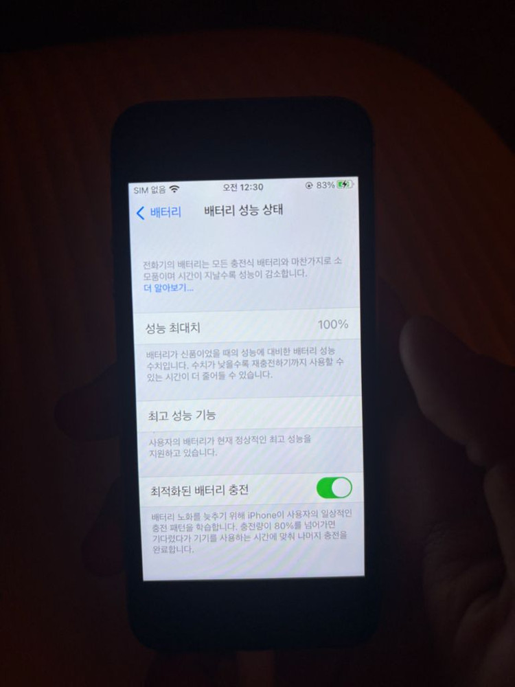 아이폰se 스페이스 그레이 16GB 무음 이미지