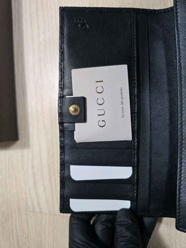 구찌 마이크로시마 여성 장지갑 ( 새상품 )--3