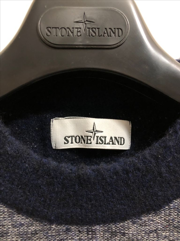 스톤아일랜드 정품 11주년 배색 니트 이미지