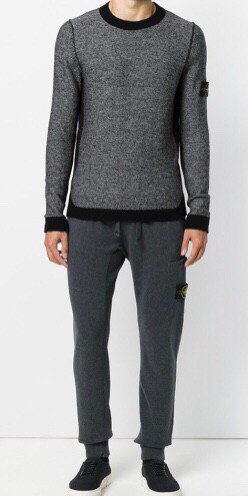 스톤아일랜드 정품 11주년 배색 니트 이미지