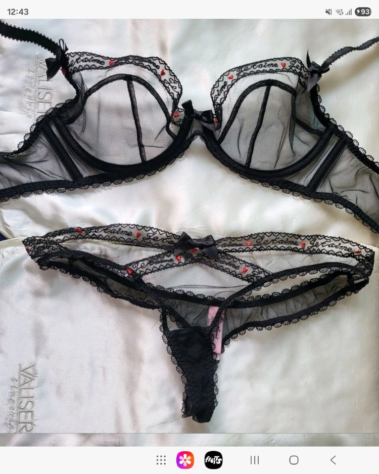 새상 영국 명품 Agent provocateur 아장 프로보카춰 망사 브라 팬티 - 안심되는 중고거래