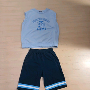 헤지스키즈 아동 상하 세트 /조끼+반바지