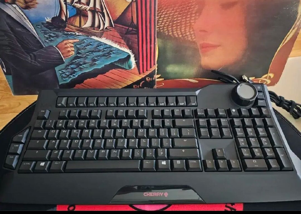 Cherry MX BOARD 9.0 적축 RGB 게이밍 노브 키보드 이미지