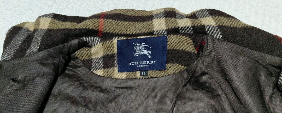 키즈 버버리 코트 13Y--4