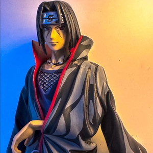 나루토 우치하 이타치 애니 도색 리페인트 아마테라스 룩업 화둔 레진 사스케 카카시 사륜안 리페인팅 아카츠키 피규어 이미지