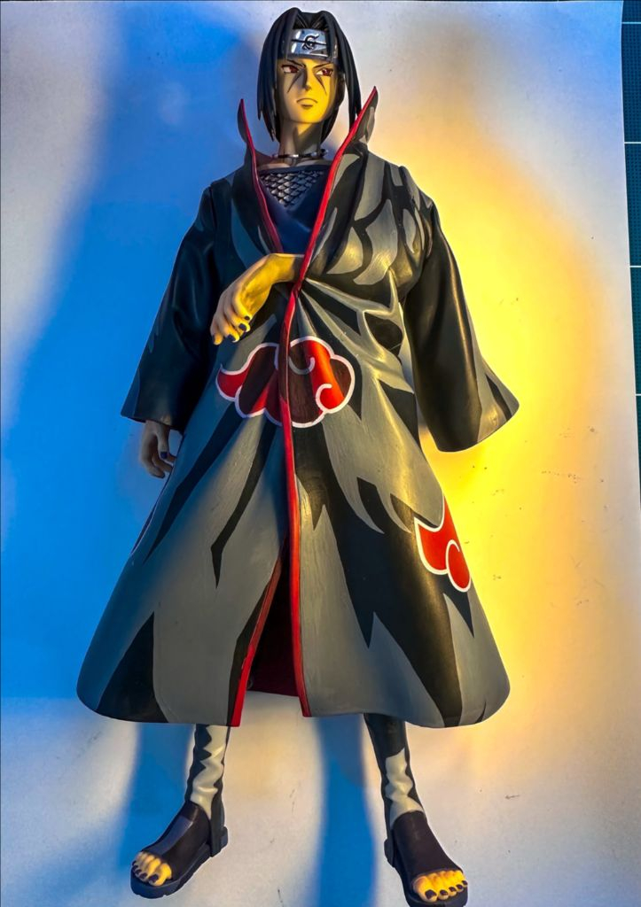 나루토 우치하 이타치 애니 도색 리페인트 아마테라스 룩업 화둔 레진 사스케 카카시 사륜안 리페인팅 아카츠키 피규어 이미지