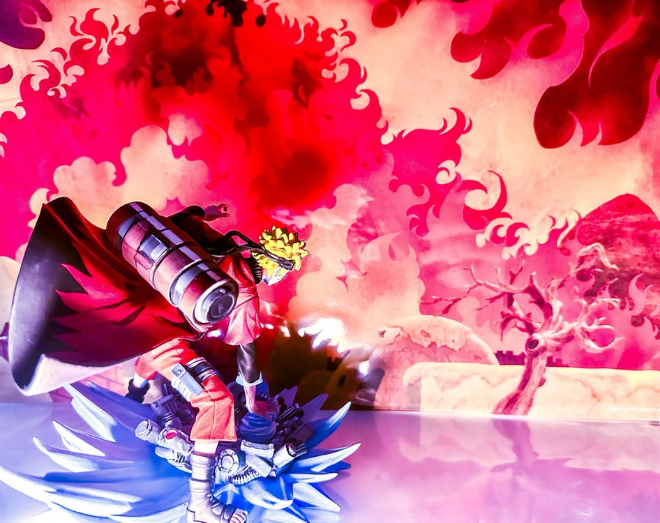 나루토 질풍전 2D리페인트 선인모드 레진 구미호 룩업 사스케 사쿠라 리페인팅 나뭇잎마을 차크라 도색 나선환 피규어 이미지