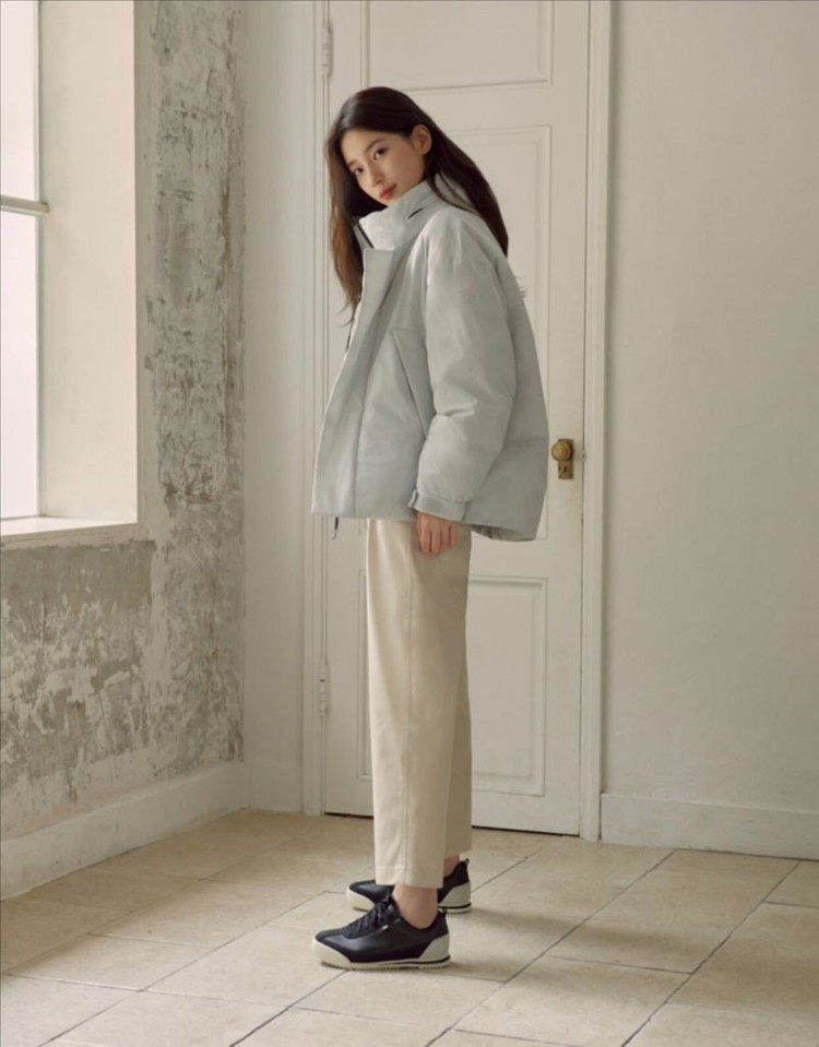 K2 수지 패딩 씬에어 라이트 스노우 그레이 이미지