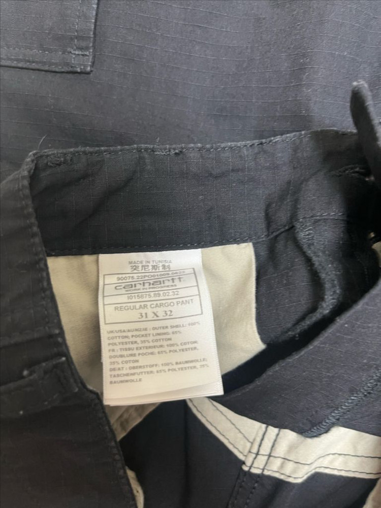 칼하트 레귤러 카고 검정 31--2