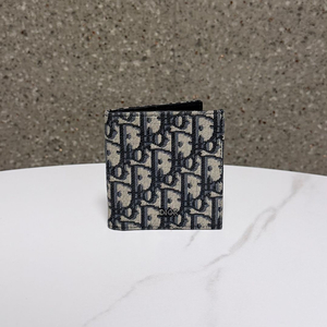 디올 오블리크 자카드 반지갑 이미지