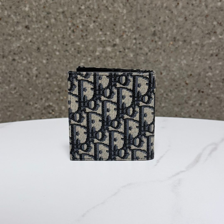 디올 오블리크 자카드 반지갑 이미지