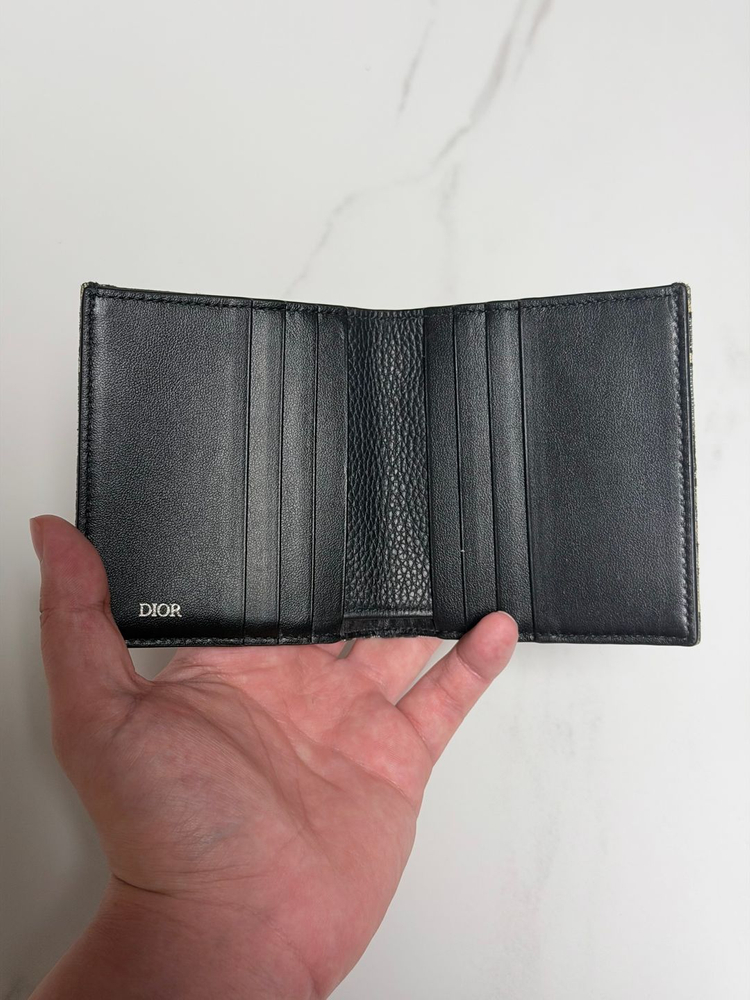 디올 오블리크 자카드 반지갑 이미지