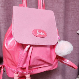 (새상품)Y2K 형광핑크 바비 백팩 복조리백