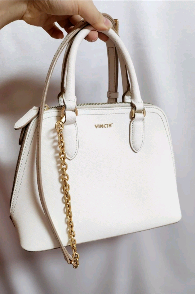 (단종)빈치스 정품 소가죽 가방 데일리백 추천! 사다리꼴 가방 토트백 크로스백 여성가방 핸드백--1