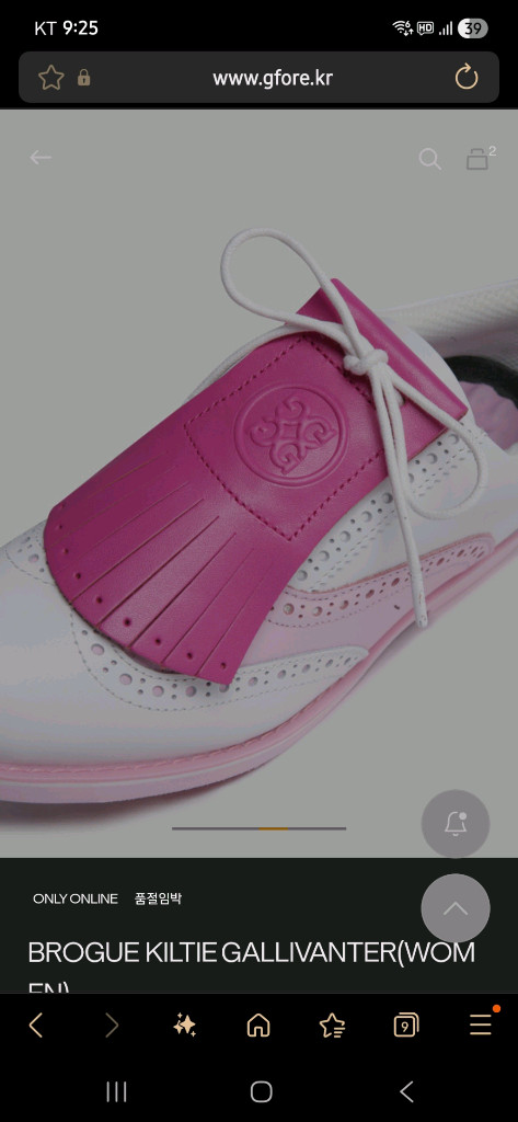 지포어 여지골프화 미사용 신품 240mm 갈리벤터--1