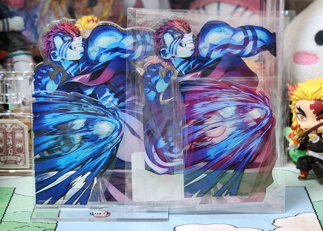 귀멸의 칼날 제일복권 웹샵쿠지 아카자 재래vs탄지로, 기유편 아크릴 스탠드 피규어 이미지