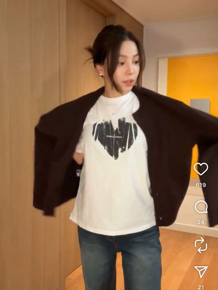 (ceeci) 씨에씨 지윤미 야크울 가디건 브라운 두번 착용 이미지