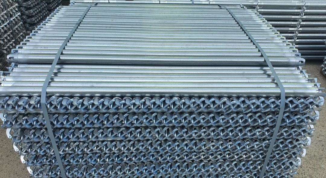 시스템비계 OK타입(새제품) 수직재, 수평재, 대각재, 트러스비계버팀대, 쟈키베이스, 안전발판 이미지