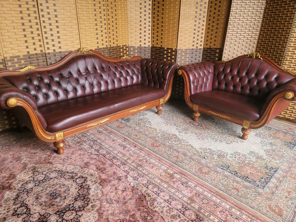 *소파맨*MADE IN ENGLAND* 체스터필드디자인* 엔틱소파* S급 이미지
