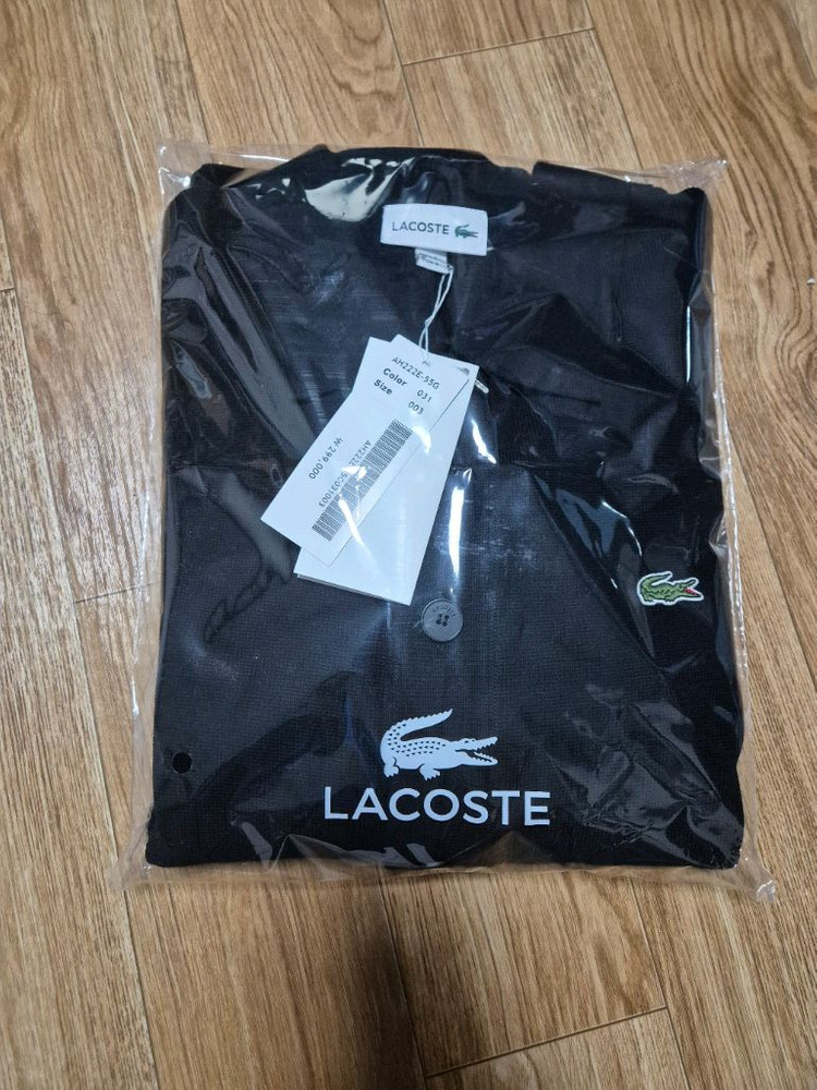 라코스테 25fw 가디건 블랙 3사이즈--1