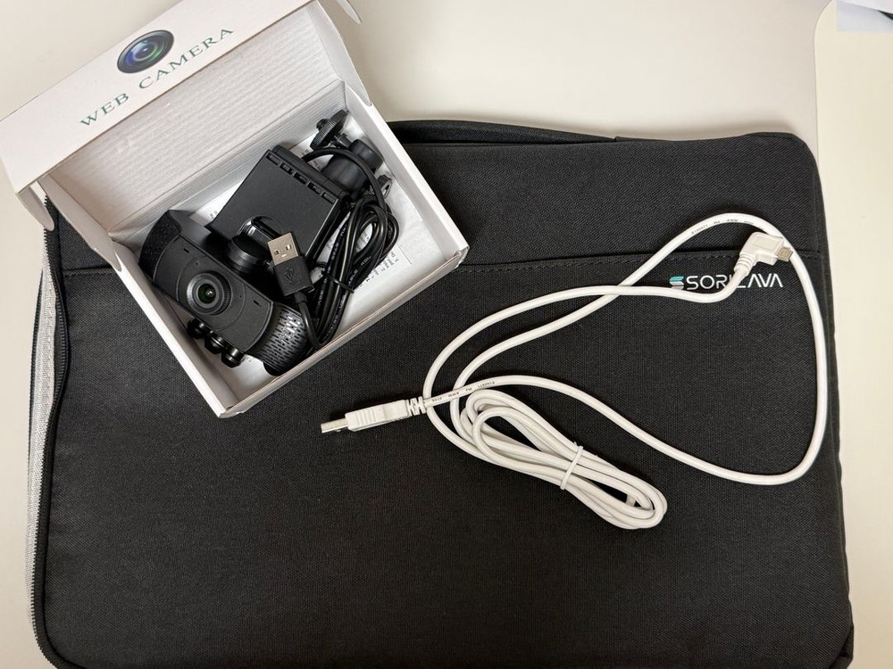 웹캠 + 소리자바 자바포스 속기키보드 세트 + 화상강의 완전새거 이미지