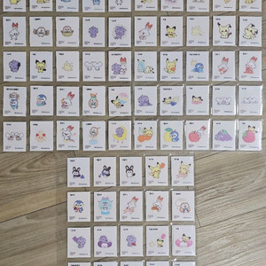 포켓몬 띠부씰 포켓피스 중복일괄