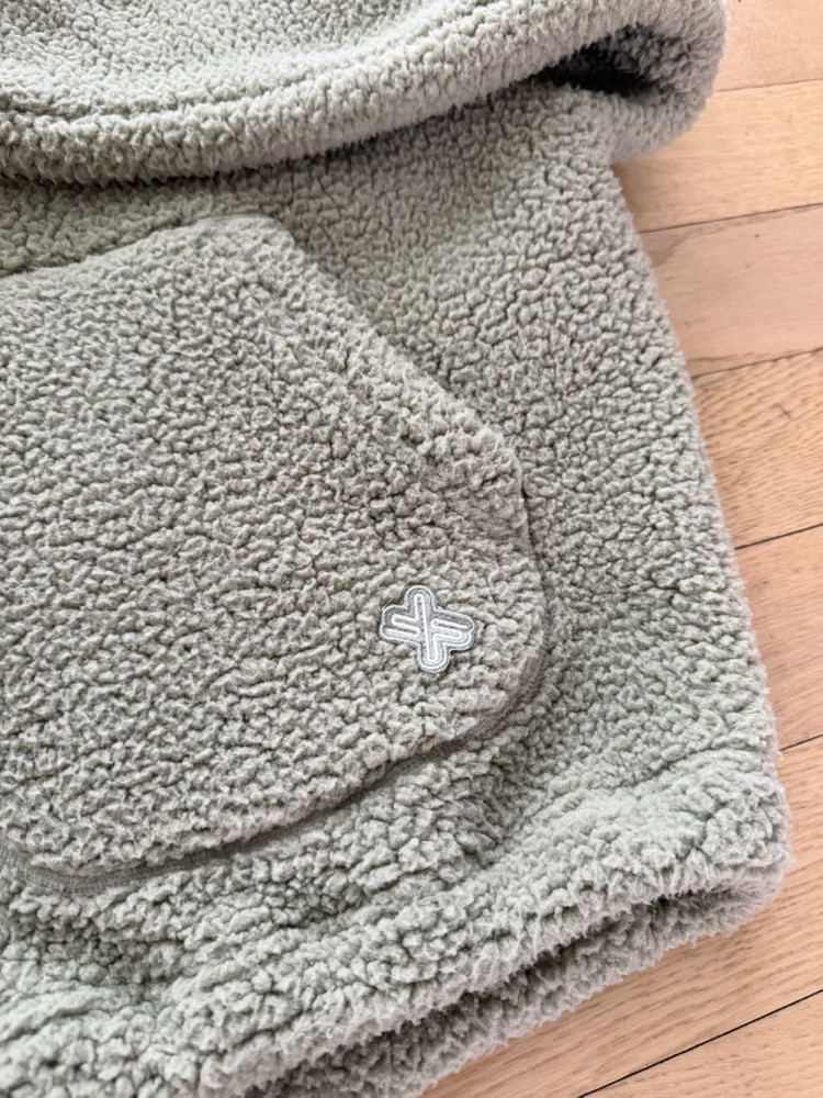 젝시믹스 쉐르파 하이넥 뽀글이 점퍼 세이지스톤--3