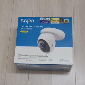 티피링크 타포 C560WS 4K 800백만 화소 360도 회전형 WiFi 스마트홈 CCTV 실외용 세트