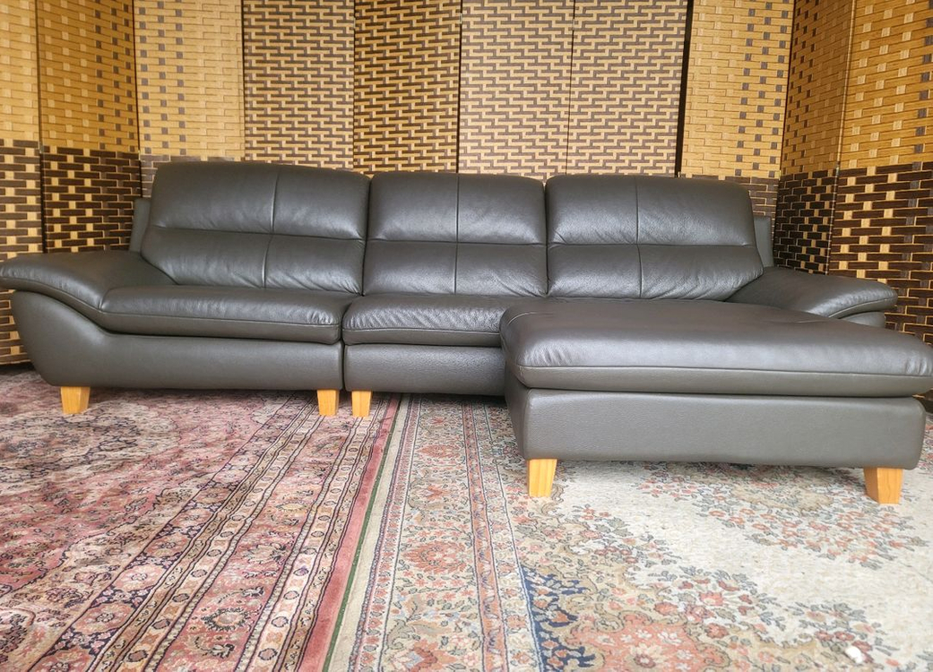 *소파맨*JACOMO*마린*천연가죽*4인용소파*SS급 이미지